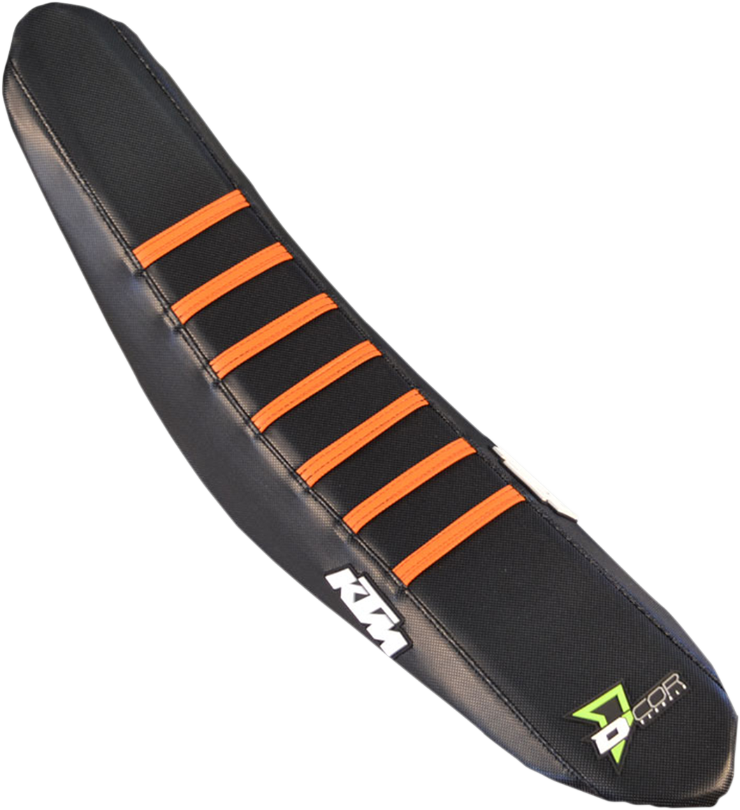 D'COR VISUALS Seat Cover - Black/Orange - SX/F '16-'18 30-30-216