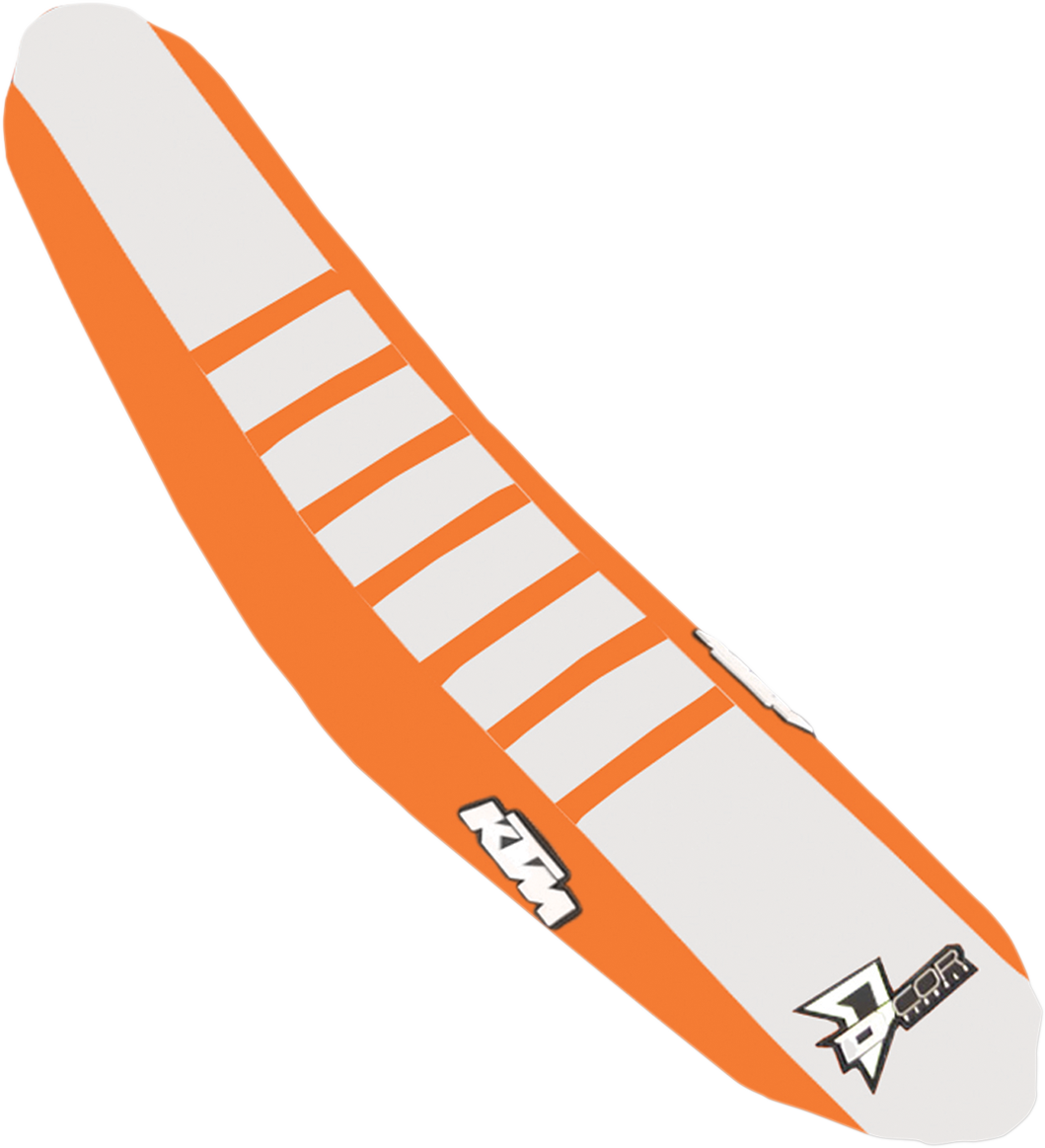 D'COR VISUALS Seat Cover - Orange/White - SX/F '16-'18 30-30-220