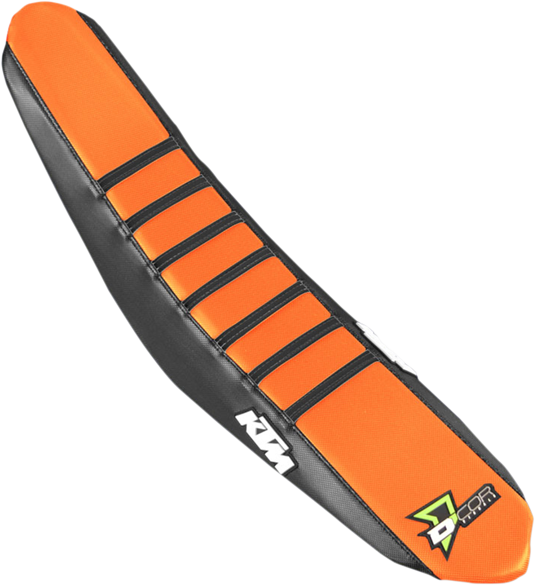 D'COR VISUALS Seat Cover - Black/Orange - SX/F '18-'22 30-30-302