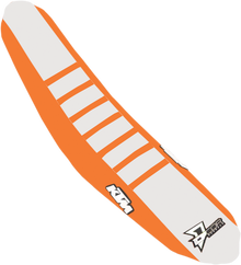 D'COR VISUALS Seat Cover - Orange/White - SX/F '18-'22 30-30-304