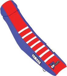 D'COR VISUALS Seat Cover - Blue/Red/White - YZ250F/450F '18-'23 30-50-477
