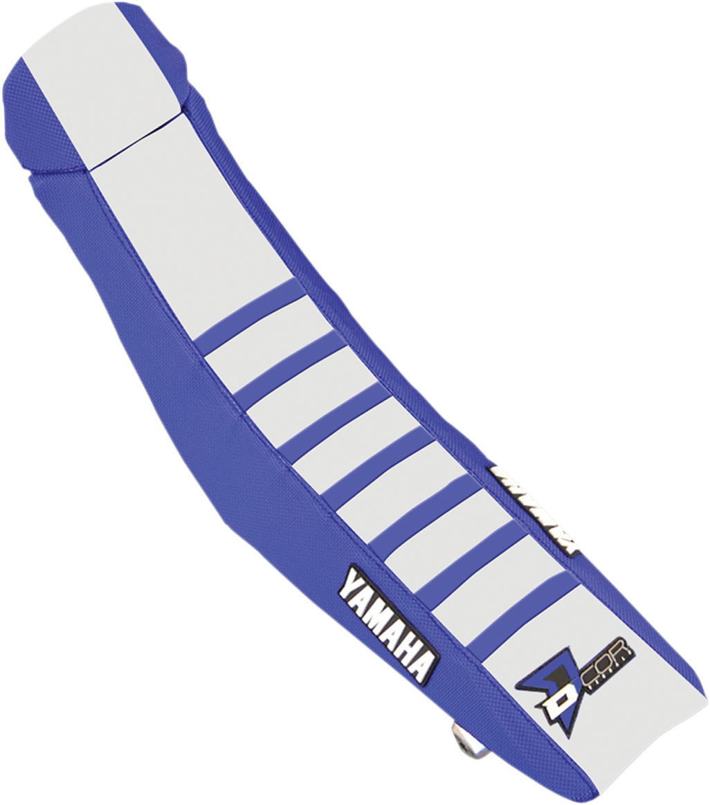D'COR VISUALS Seat Cover - Blue/White - YZ250F/450F '18-'23 30-50-478