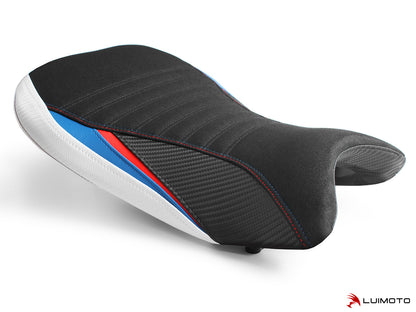 LUIMOTO (Motorsports) M SPORT Rider Seat Cover for the BMW S1000RR (2020+), M1000RR (21-22), M1000R (23-25) - Fits M Sport Seat Only