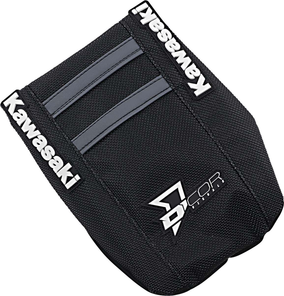 D'COR VISUALS Seat Cover - Black/Gray - KX '19-'26 30-20-481