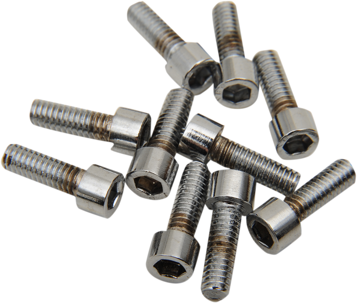 DRAG SPECIALTIES Bolts - Socket-Head - Replacement - Smooth/Coarse Thread - #8-32 x 1/2" - 10 Pack MPB189S
