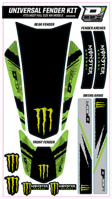 D'COR VISUALS Universal Trim Kit - Green Monster 15-20-101