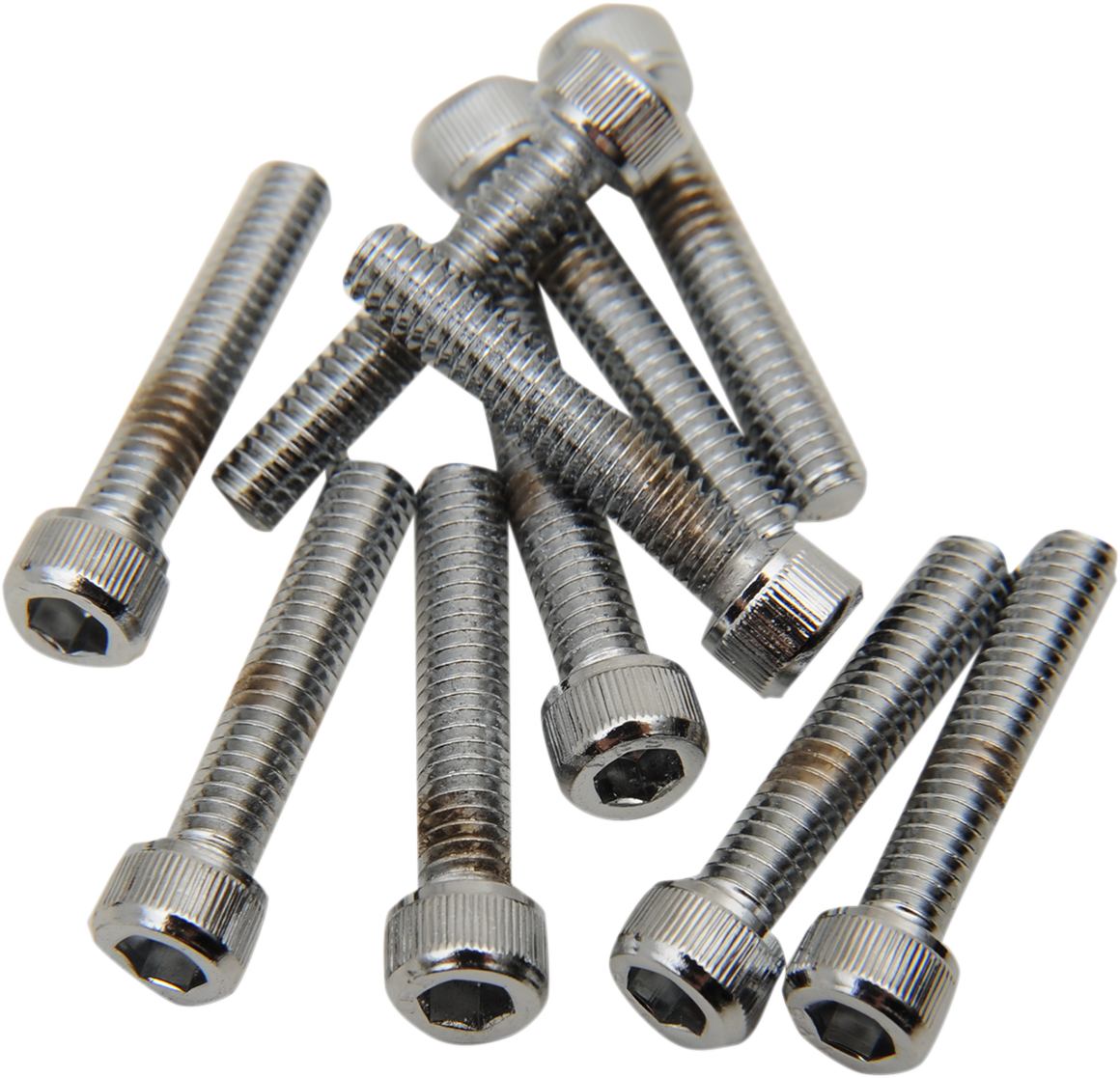 DRAG SPECIALTIES Bolts - Socket-Head - Replacement - Knurled/Coarse Thread - #8-32 x 7/8" - 10 Pack MPB190