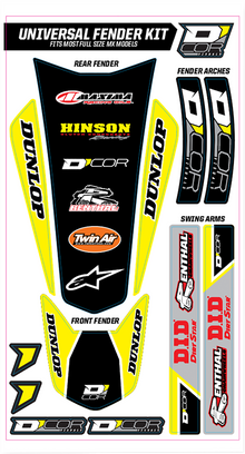D'COR VISUALS Universal Trim Kit - Yellow 15-40-100