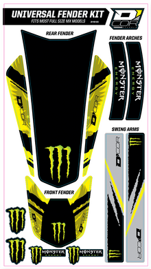 D'COR VISUALS Universal Trim Kit - Monster Yellow 15-40-101