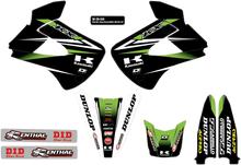 D'COR VISUALS Graphics and Trim Kit - Team Green - Kawasaki 10-20-514