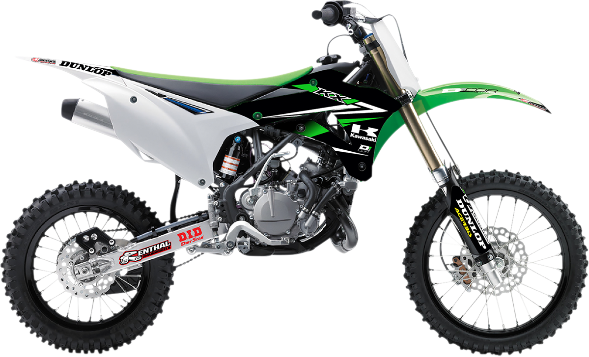 D'COR VISUALS Graphics and Trim Kit - Team Green - Kawasaki 10-20-524