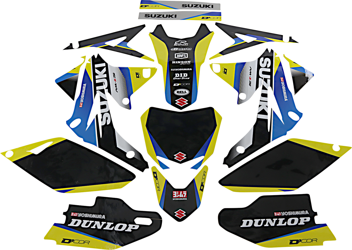 D'COR VISUALS Graphic Kit - Works Suzuki - RM-Z 250 20-40-301
