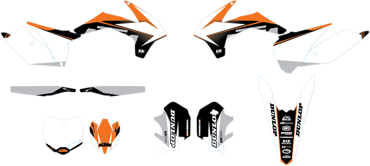 D'COR VISUALS Graphic Kit - Cor 9 KTM - '13-'15 20-30-205