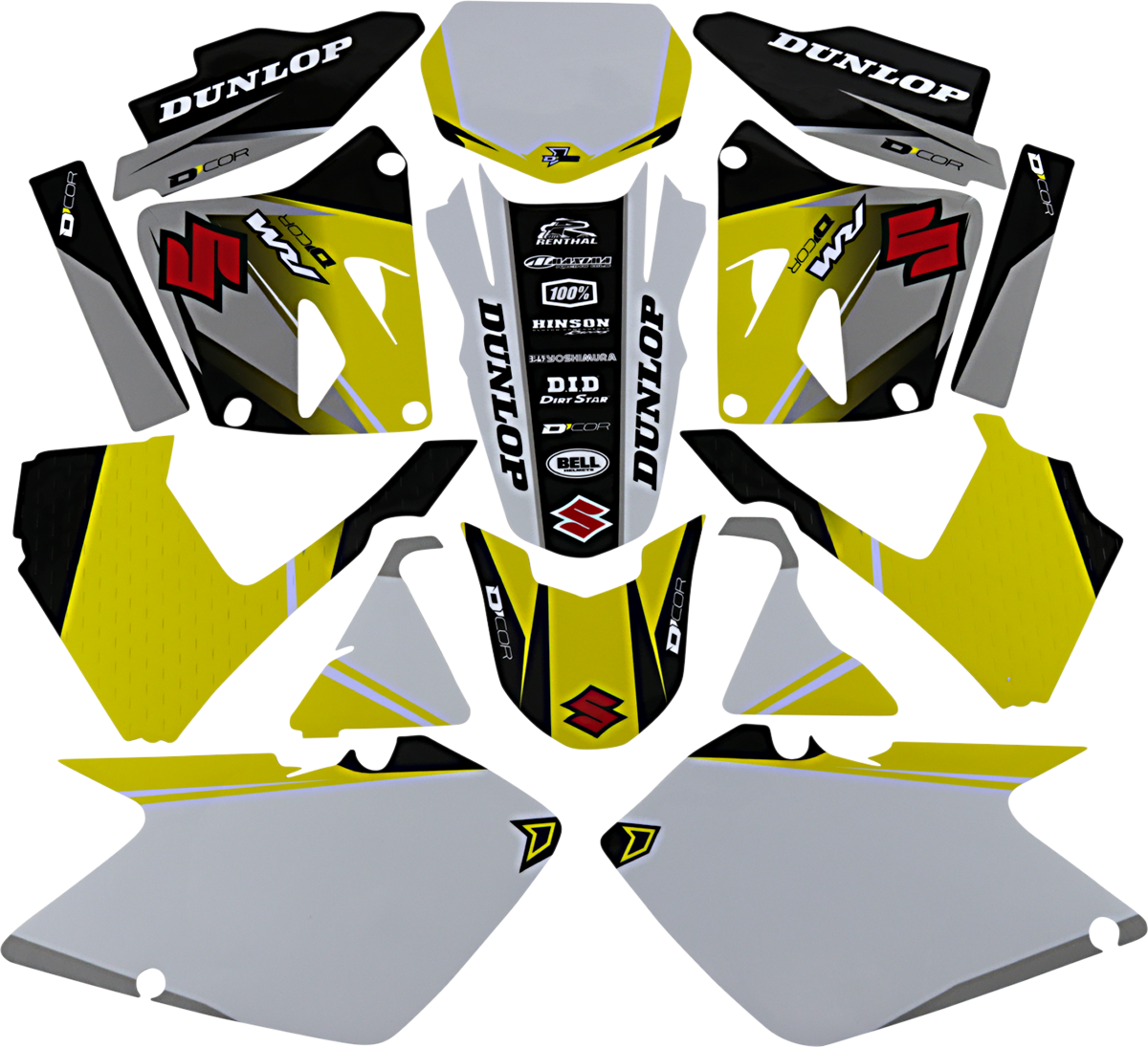 D'COR VISUALS Graphic Kit - Cor 9 Suzuki - RM 125/250 20-40-127
