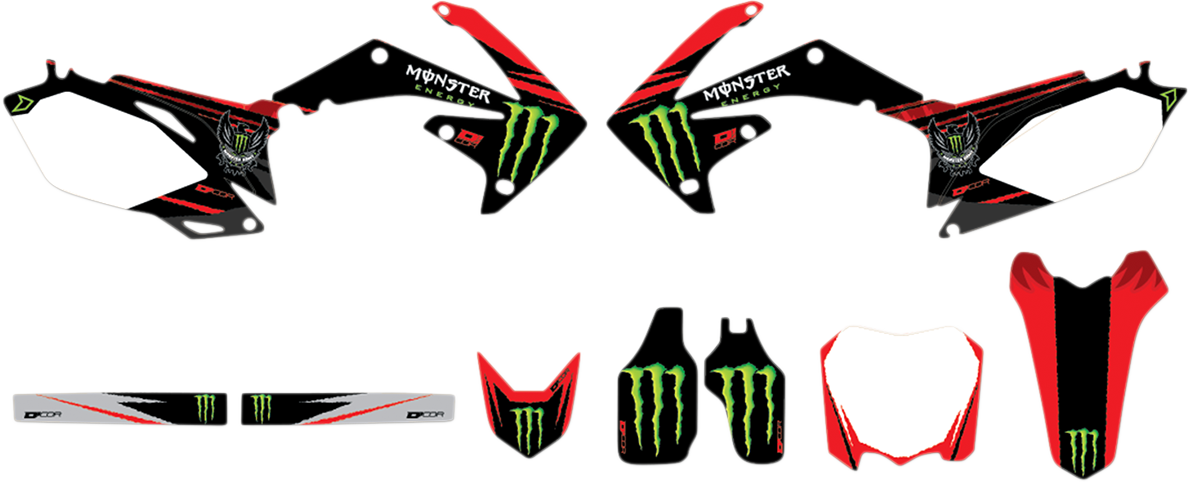 D'COR VISUALS Graphic Kit - Monster Energy - CRF 250/450 '09-'13 20-10-242
