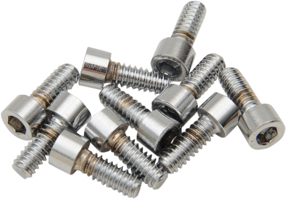 DRAG SPECIALTIES Bolts - Socket-Head - Replacement - Smooth/Coarse Thread - #10-24 x 3/8" - 10 Pack MPB191S