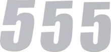 D'COR VISUALS SX Plate Number - #5 - White - 6" 45-16-5