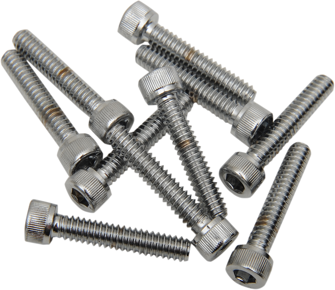DRAG SPECIALTIES Bolts - Socket-Head - Replacement - Knurled/Coarse Thread - #10-24 x 3/4" - 10 Pack MPB194