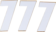 D'COR VISUALS SX Plate Number - #7 - White - 4" 45-14-7
