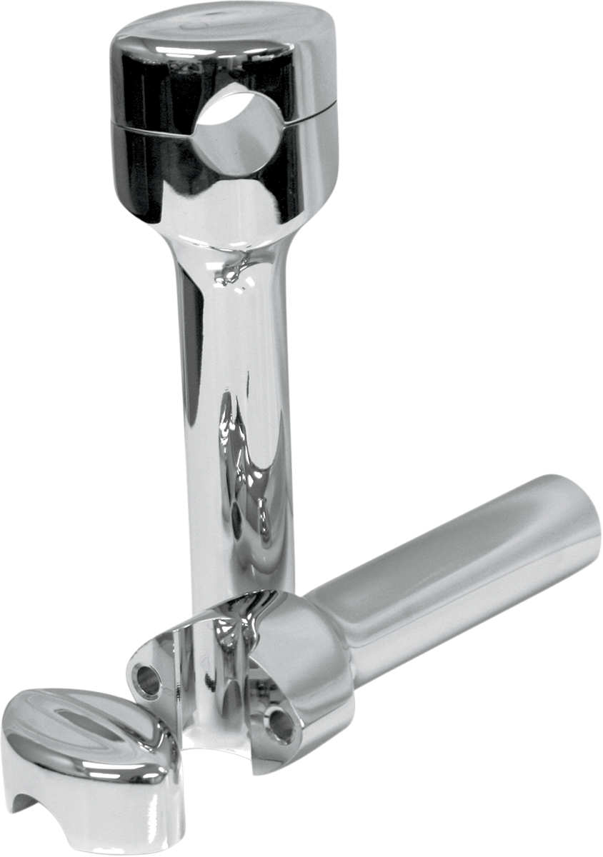 LA CHOPPERS Hefty Handlebar Risers for 1-1/4" Handlebars - 6" - Chrome LA-7404-06