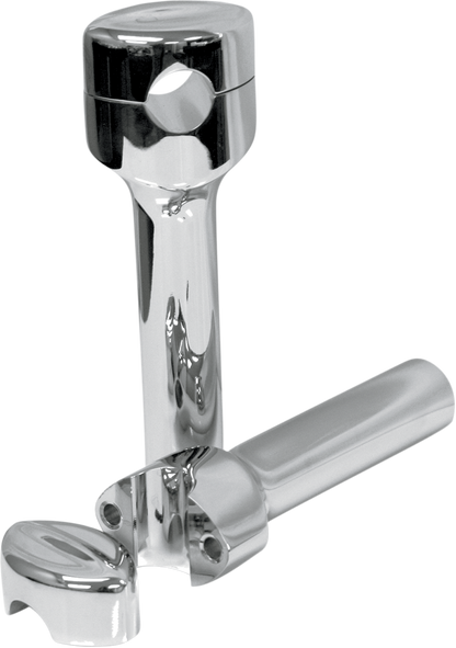 LA CHOPPERS Hefty Handlebar Risers for 1-1/4" Handlebars - 6" - Chrome LA-7404-06