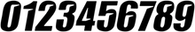 D'COR VISUALS Slash Number Plate - #1 - Black - 6" 45-29-1