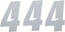D'COR VISUALS Slash Number Plate - #4 - White - 6" 45-30-4