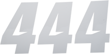D'COR VISUALS Slash Number Plate - #4 - White - 7" 45-32-4