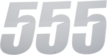 D'COR VISUALS Slash Number Plate - #5 - White - 7" 45-32-5