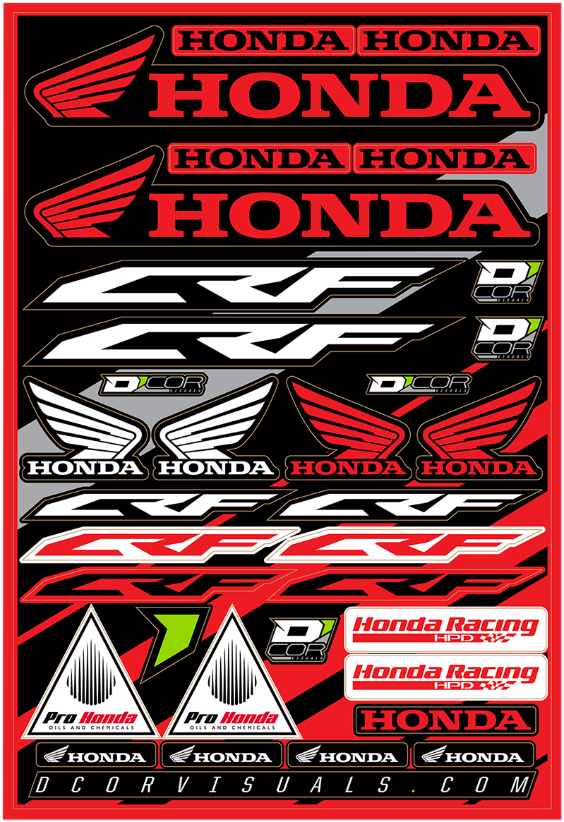 D'COR VISUALS Decal Sheet - Honda CRF 40-10-100