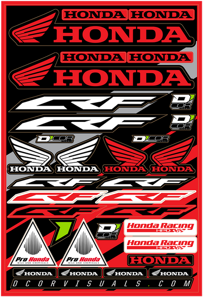 D'COR VISUALS Decal Sheet - Honda CRF 40-10-100