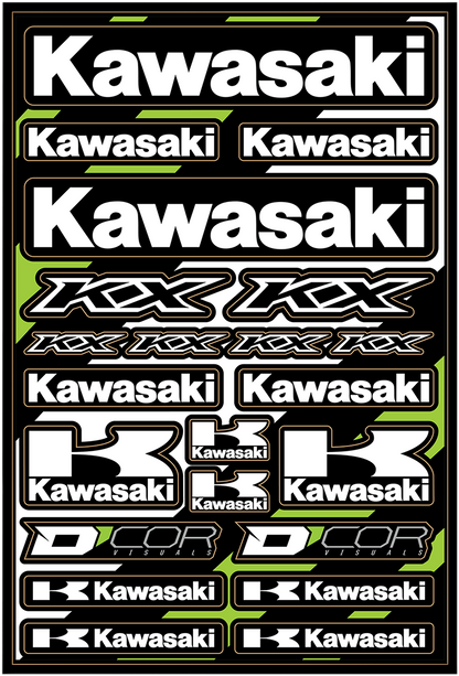 D'COR VISUALS Decal Sheet - Kawasaki Cor2 40-20-101