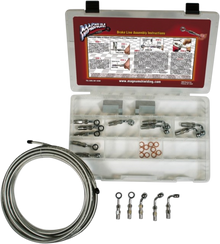 MAGNUM SHIELDING BYO Brake Line Basic Builder Kit - Chrome 399005