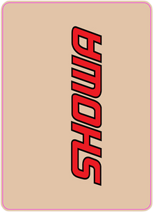 D'COR VISUALS Upper Fork Decal - Showa - Red 40-80-104