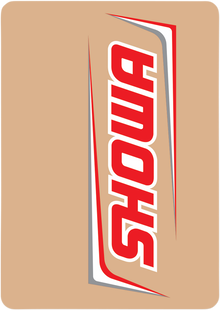 D'COR VISUALS Upper Fork Decal - Showa - Red/White 40-80-115