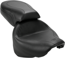 MUSTANG Seat - Vintage - Wide - Touring - Without Driver Backrest - Two-Piece - Smooth - Black 75217