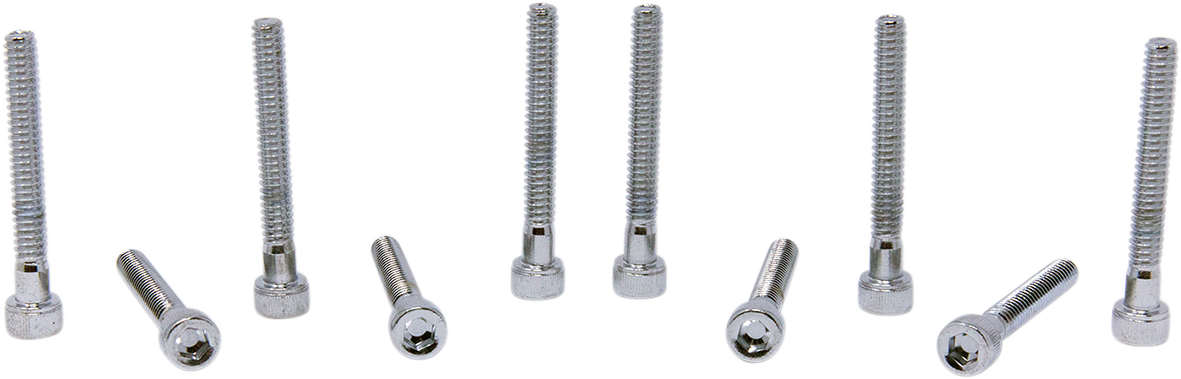 DRAG SPECIALTIES Bolts - Socket-Head - Replacement - Knurled/Coarse Thread - #10-24 x 1-1/2" - 10 Pack MPB197