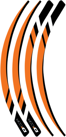 D'COR VISUALS Rim Decal - Orange 40-80-218