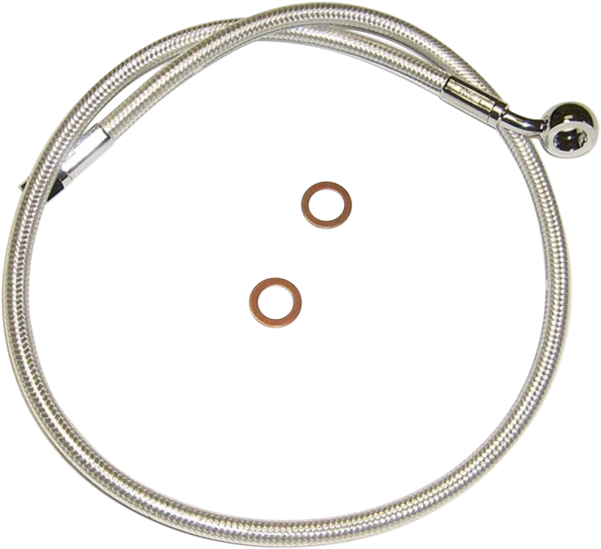 MAGNUM SHIELDING Brake Line - 10 mm-90° - 23" - Sterling Chromite II AS37223
