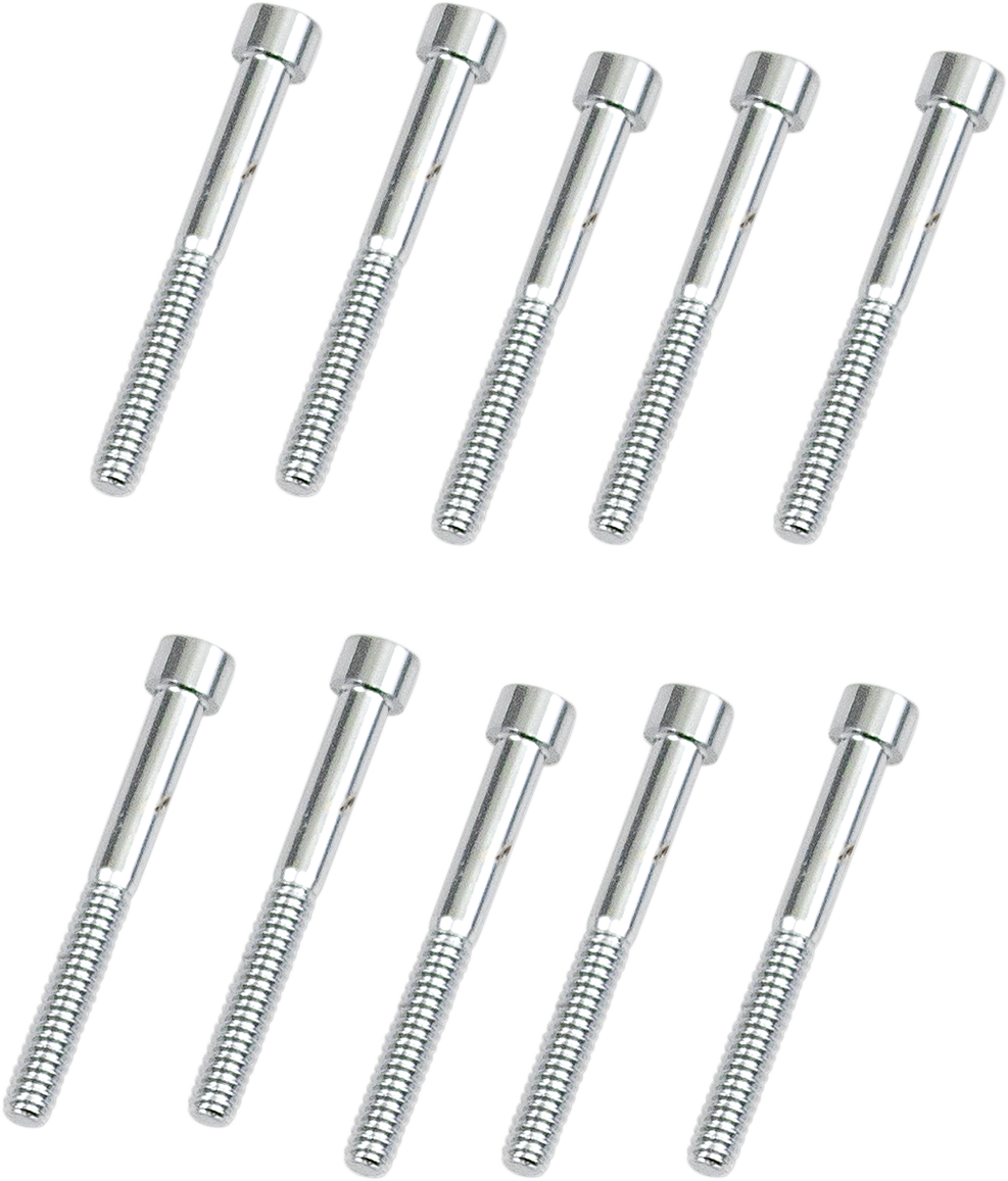 DRAG SPECIALTIES Bolts - Socket-Head - Replacement - Smooth/Coarse Thread - #10-24 x 1-3/4" - 10 Pack MPB198S