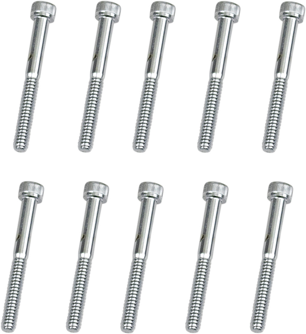 DRAG SPECIALTIES Bolts - Socket-Head - Replacement - Knurled/Coarse Thread - #10-24 x 2" - 10 Pack MPB199