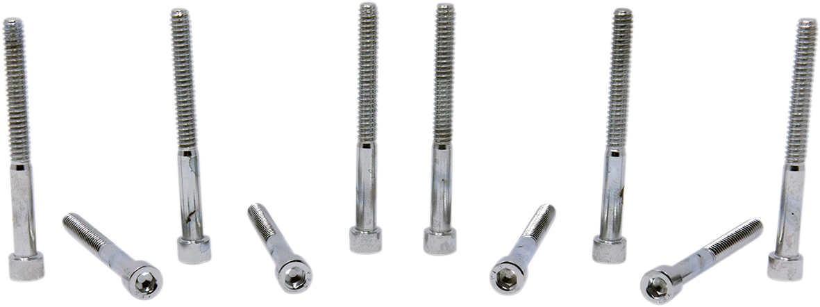 DRAG SPECIALTIES Bolts - Socket-Head - Replacement - Smooth/Coarse Thread - #10-24 x 2" - 10 Pack MPB199S