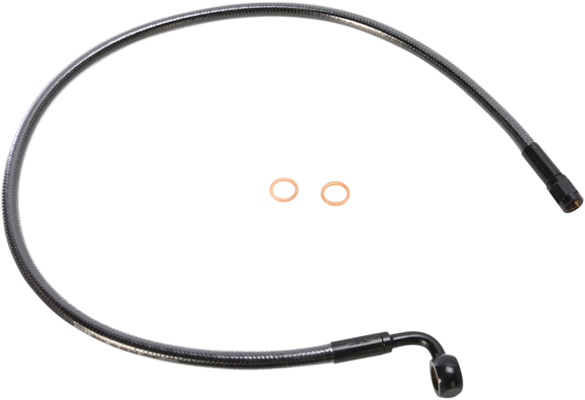 MAGNUM SHIELDING Brake Line - 10 mm-90° - 25" - Black Pearl AS47225