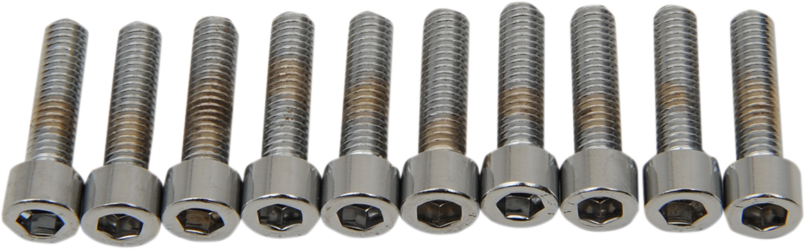 DRAG SPECIALTIES Bolts - Socket-Head - Replacement - Smooth/Fine Thread - #10-32 x 3/4" - 10 Pack MPB202S