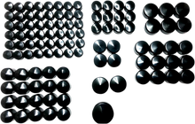 DRAG SPECIALTIES Bolt Cover Kit - Deluxe/Engine - Black - Softail/Touring/Trike 352096