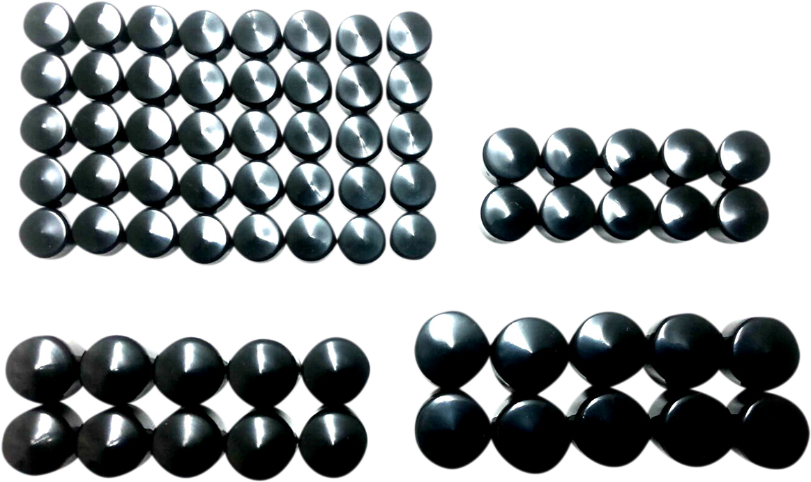 DRAG SPECIALTIES Bolt Cover Kit - Engine - Black - M8 352066