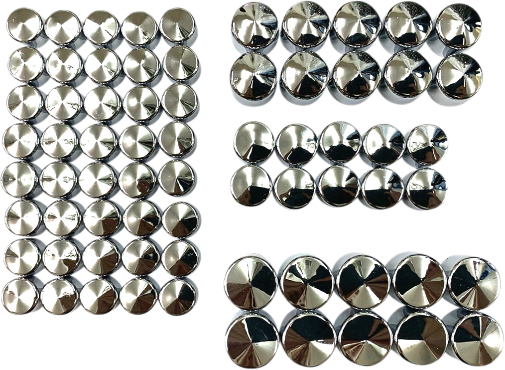 DRAG SPECIALTIES Bolt Cover Kit - Engine - Chrome - M8 352065