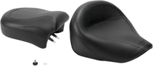 MUSTANG Seat - Vintage - Wide - Touring - Without Driver Backrest - Two-Piece - Smooth - Black - VZ800 75818