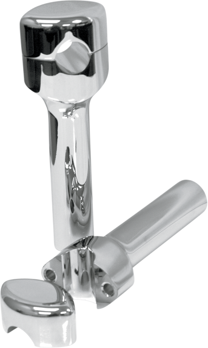 LA CHOPPERS Hefty Smooth Handlebar Risers for 1-1/4" Handlebars - 6" - Chrome LA-7406-06