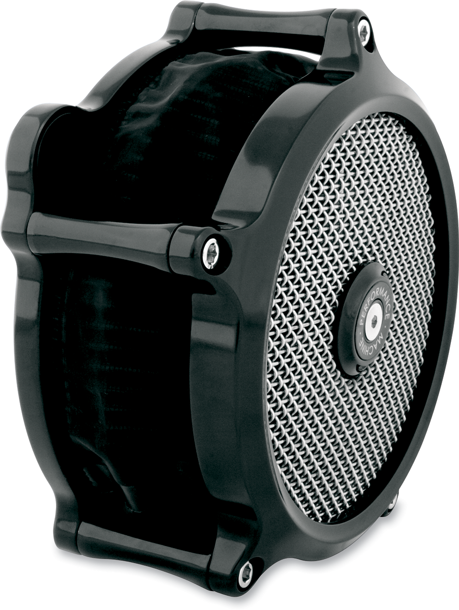 PERFORMANCE MACHINE (PM) Super Gas Air Cleaner Kit - Black 0206-2149-B